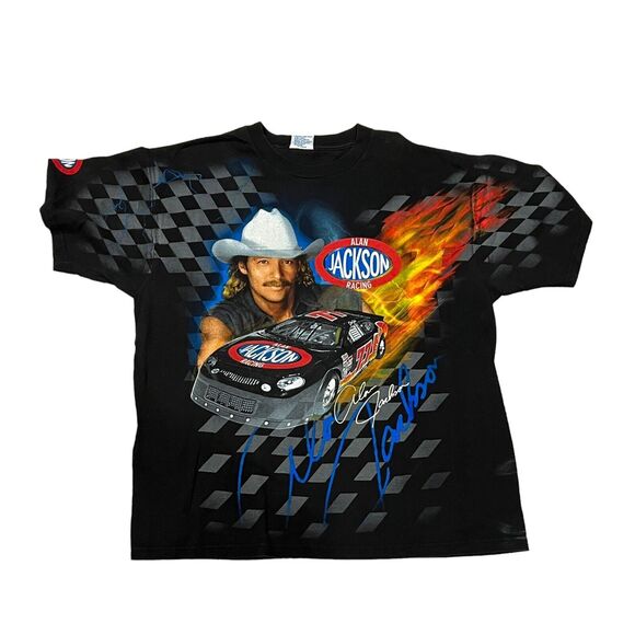 Vintage Alan Jackson Racing T-Shirt Single Stitch XL Nascar 1999
